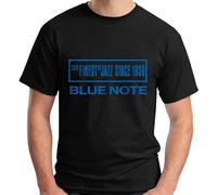 MUZHILIN Blue Note Jazz Music Records Short Sleeve En'S T Shirt Black L