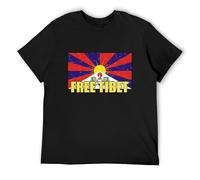 MUZHILIN Free Tibet Men's T-Shirts Black L