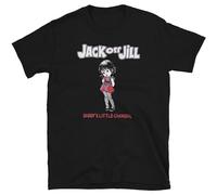 MUZHILIN Jack Off Jill Daddy’S Little Cannibal Explicit Riot Goth Band T-Shirt Black XXL