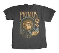 MUZHILIN Primus Astro Monkey T Shirt Casual Round Neck Grey L