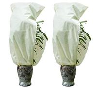 Muzhira 2pcs Housse de Protection pour Plantes, 50g/m² 120cm x 180cm Housse Hivernage Plante for Protection antigel Perméable, Coupe-Vent, Froid, Chaud et Anti-Insectes
