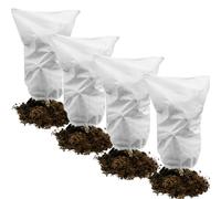 Muzhira 4pcs Housse de Protection pour Plantes, 50g/m² 80cm x 100cm Housse Hivernage Plante for Protection antigel Perméable, Coupe-Vent, Froid, Chaud et Anti-Insectes - Blanc