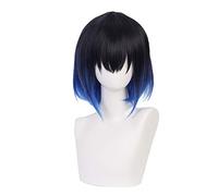 MUZI WIG Perruque Cosplay Anime pour Demon Slayer Kimetsu no Yaiba Hashibira Inosuke Cosplay avec bonnet de perruque gratuit
