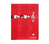 Clairefontaine 3799C Cahier Agrafé de Musique et Chants - 17x22 - 56p