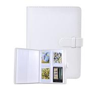 MUZIRI KINOKOO Album 128 Pochettes pour Instax Mini EVO/Mini 12/Mini 41 Album Photo, Album pour Fuji Instax Mini Liplay/Mini 40/99/90/25/11/9/8/7+ - 3 pouces film album photo - Blanc