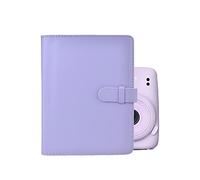 MUZIRI KINOKOO Album 256 Pochettes pour Instax Mini EVO/Mini 12/Mini 41 Album Photo, Album pour Fuji Instax Mini Liplay/Mini 40/99/90/25/11/9/8/7+ - 3 pouces film album photo - Violet