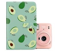 MUZIRI KINOKOO Album 96 Pochettes pour Instax Mini EVO/Mini 12/Mini 41 Album Photo, Album pour Fuji Instax Mini Liplay/Mini 40/99/90/25/11/9/8/7+ - 3 pouces film album photo - Vert avocat