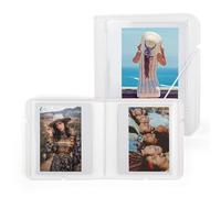 MUZIRI KINOKOO Album photo 28 pochettes pour appareil photo Instax Wide EVO Wide 400/Wide 300/Wide 210 - En cuir synthétique - Pour appareil photo Wide Series - 12,7 cm - Blanc