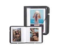 MUZIRI KINOKOO Album photo à 28 pochettes pour Instax Wide EVO/Wide 400 caméra, album en cuir synthétique pour Fuji Wide 300/Wide 210 caméra photo, album souvenir de collection de films - Noir