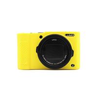 MUZIRI KINOKOO Coque de protection légère en silicone pour Panasonic Lumix DMC-LX15/LX10, jaune, Trousse de beauté