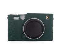 MUZIRI KINOKOO Coque en silicone mat pour appareil photo Fujifilm X-E5 / XE5 - Coque de protection en caoutchouc souple - Antidérapante et anti-rayures - Vert foncé