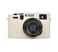 MUZIRI KINOKOO Coque en Silicone pour Appareil Photo Fuji X100 VI, Housse de Protection Ultra Fine en Caoutchouc Souple, Anti-Rayures Fine et légère pour Appareil Photo Fujifilm X100VI - Blanc Cassé