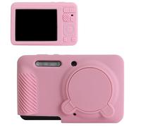 MUZIRI KINOKOO Coque pour Kodak PIXPRO FZ55, housse de protection en silicone souple pour appareil photo numérique PIXPRO FZ55 - avec couvercle d'objectif amovible - Slim Fit et anti-rayures - Rose