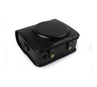 MUZIRI KINOKOO Étui de protection vintage en cuir PU compatible avec appareil photo instantané Fuji Instax Square SQ6 avec bandoulière amovible/réglable, Noir
