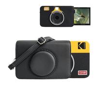 MUZIRI KINOKOO Étui pour Kodak C210R Mini Shot 2 Rétro 2 en 1 Appareil Photo et Imprimante Photo Mini Shot 2 Étui de protection rétro en cuir PU avec bandoulière réglable, Noir (nouvelles versions