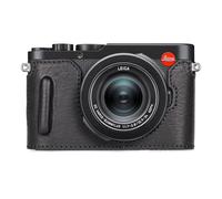 MUZIRI KINOKOO Étui pour Leica D-LUX 8 La caméra, Style Rétro - Demi-Housse de Protection en Cuir Véritable pour Leica D LUX 8/D-LUX8 La caméra - avec Ouverture en Bas et Poignée - Noir