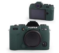 MUZIRI KINOKOO Housse de Protection Compatible avec Fujifilm X-T50 Appareil Photo numérique, Souple et léger Étui en Silicone en Caoutchouc Souple Fuji XT50 X-T50 avec Surface givrée - Vert noirâtre