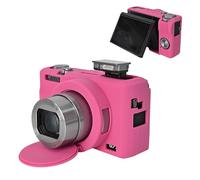 MUZIRI KINOKOO Housse de Protection pour Canon G7X Mark III Caméra,Coque Légère Étui en Silicone pour Canon PowerShot G7 X Mark III/G7X III/G7X3 Appareil Photo - Anti-Rayures avec - Rose Rouge