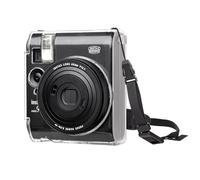 MUZIRI KINOKOO Housse Fuji Instax Mini 99, Étui Transparent Compatible avec Appareil Photo Fujifilm Instax Mini 99 instantané étui de Transport Rigide en PVC avec bandoulière réglable