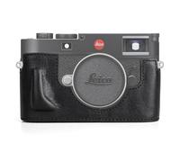MUZIRI KINOKOO Housse pour Leica M11 M11-P M EV1, Demi-étui de Protection Cuir véritable Haut de Gamme pour Appareil Photo Leica M11/M11-P/M-EV1, avec poignée et Ouverture sur Le Dessous - Noir