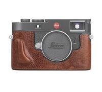 MUZIRI KINOKOO Housse pour Leica M11 M11-P M EV1, Demi-étui de Protection Cuir véritable Haut de Gamme pour Appareil Photo Leica M11/M11-P/M-EV1, avec poignée et Ouverture sur Le Dessous - Marron