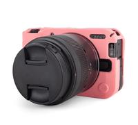 MUZIRI KINOKOO Silicone Housse pour Canon EOS R50 V Appareil Photo - Étui de Protection en Caoutchouc Souple pour EOS R50 V/EOS R50V - Étui Fin et résistant aux Rayures - Rose