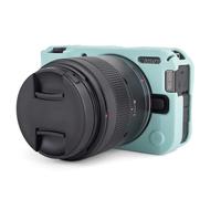 MUZIRI KINOKOO Silicone Housse pour Canon EOS R50 V Appareil Photo - Étui de Protection en Caoutchouc Souple pour EOS R50 V/EOS R50V - Étui Fin et résistant aux Rayures - Bleu