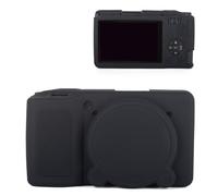 MUZIRI KINOKOO Silicone Housse pour Ricoh GR IV Camera - Étui de Protection Souple pour GR IV/GR4 avec Cache-Objectif Amovible - Léger, antidérapant et Anti-Rayures - Noir