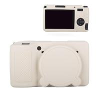 MUZIRI KINOKOO Silicone Housse pour Ricoh GR IV Camera - Étui de Protection Souple pour GR IV/GR4 avec Cache-Objectif Amovible - Léger, antidérapant et Anti-Rayures - Blanc cassé