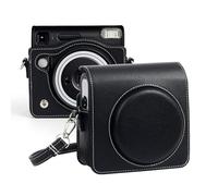 MUZIRI KINOKOO SQ40 Étui pour appareil photo instantané Fuji Instax SQ40 - Étui de protection avec bandoulière réglable, Noir , Style rétro