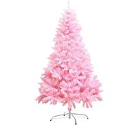 MUZIT Décorations d'arbre de Noël, Arbre Artificiel Rose, décoration Vacances, Complet Facile à Assembler avec Support en métal for for l'intérieur