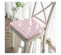 MUZIT Ensemble de 6 Coussins de Chaise de Cuisine Bleu Clair 40 x 45 cm, Coussins d'assise trapézoïdaux Amovibles avec Attaches, Rembourrage Doux et Confortable for Jardin extérieur(Rosa)