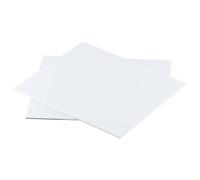MUZIT Feuille de plastique, feuilles ABS, panneau en moulable blanc, adapté à la modélisation, 10 cm x(20mm)