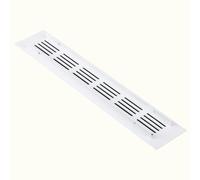 MUZIT Grille de Ventilation Blanche en Alliage d'aluminium, 50x100mm-400mm avec vis for Placard, Armoire, d'armoire(50x250mm)