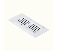 MUZIT Grille de Ventilation Blanche en Alliage d'aluminium, 50x100mm-400mm avec vis for Placard, Armoire, d'armoire(50x100mm)