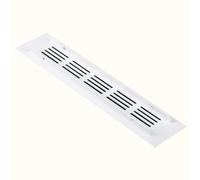 MUZIT Grille de Ventilation Blanche en Alliage d'aluminium, 50x100mm-400mm avec vis for Placard, Armoire, d'armoire(50x225mm)