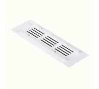 MUZIT Grille de Ventilation Blanche en Alliage d'aluminium, 50x100mm-400mm avec vis for Placard, Armoire, d'armoire(50x150mm)