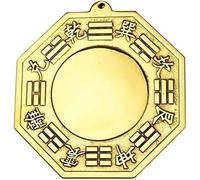 MUZIT Miroir Feng Shui, Miroir Bagua, Convexe concave, décoration d'ornement en cuivre(23cm)