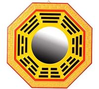 MUZIT Miroir Feng Shui, Miroir Bagua, Convexe Traditionnel Ornement(17cm)