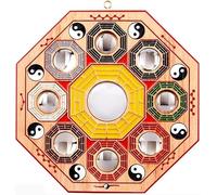 MUZIT Miroir Feng Shui, Miroir Bagua, Ornement de Traditionnel(22cm)