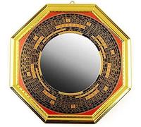 MUZIT Miroir Feng Shui, Miroir Bagua, Traditionnel Ornement concave, Convexe(26cm)