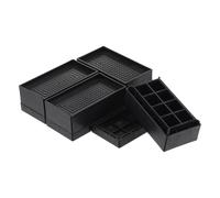 MUZIT Rehausseur de Meubles, Paquet 4 rehausseurs lit rectangulaires, réglables et Robustes sans Cadre,33 Pouces for Table canapé-lit élévateur canapé(1.6")