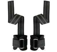 MUZIT Sangles de Poignet, d'haltérophilie 2 pièces Support réglable Ceintures Levage Robustes(Black)