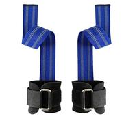 MUZIT Sangles de Poignet, d'haltérophilie 2 pièces Support réglable Ceintures Levage Robustes(Blue)