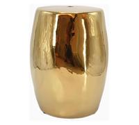 MUZIT Tabouret de Jardin, Tabouret Tambour de Style Chinois, tabourets de Jardin Ronds décoratifs en céramique, sièges, décorations, tabourets de Maquillage, Petite Table d'appoint(Gold)