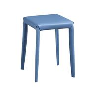 MUZIT Tabouret repose-pieds, tabouret de chambre moderne et minimaliste en forme selle, polyvalent for le salon mobilier(Blue)