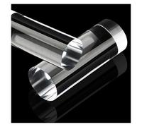 MUZIT Tige circulaire en acrylique, tiges de 60 mm diamètre et 180 à 300 longueur, tige ronde transparent for base d'affichage bricolage(250mm)