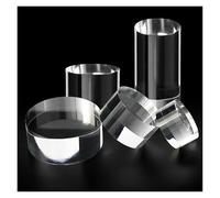 MUZIT Tige circulaire en acrylique, tiges de 80 mm diamètre et 30 à 60 longueur, tige ronde transparent for base d'affichage bricolage(40mm)