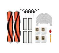 MuziZy Sac à poussière filtrant Compatible avec Z10 Pro,L10 Plus,D10 Plus, accessoires en tissu de vadrouille, brosse latérale principale, pièces de rechange for aspirateur