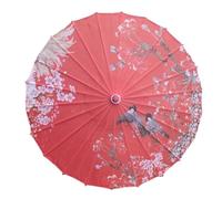 muzoira 1 parapluie chinois en soie - Parasol traditionnel en papier huilé pour photographie et décoration d'intérieur/extérieur, 51, 70 cm